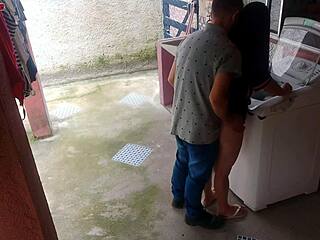 married housewife pays repairman with buttocks while husband away
