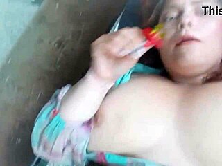 Ginger Paris Pleasuring Herself With Ring Pop