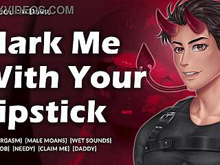 Stroking my huge cock and getting needy i want you to suck my cock and mark me with your lipstick diabolical d3vil