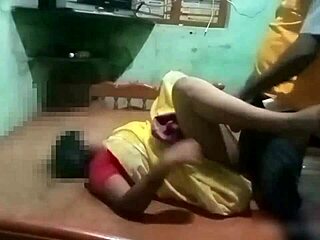village teacher bends student over for doggy