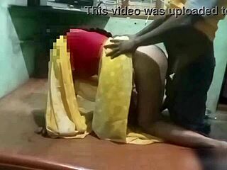 village teacher bends student over for doggy