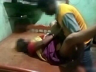 village teacher bends student over for doggy