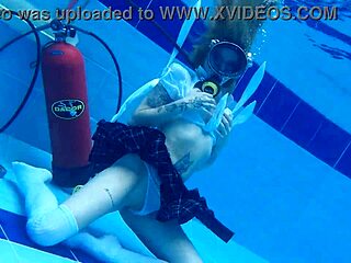 Ashlee rose school skirt underwater scuba 746 release week49