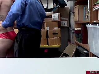redhead shoplifter fucked by officer