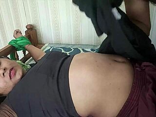 bound desi beauty plays with chocolate