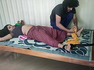 bound desi beauty plays with chocolate