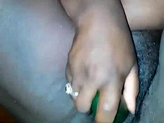 pregnant bbw fucks her pussy with big cucumber on camera