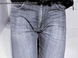 Pee in jeans in toilet