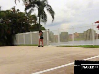Dominicana with monstrous ass sucks thick girthy bbc in caribbean