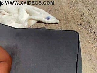 Petite Ebony Cheats Outdoors With Big Black Cock