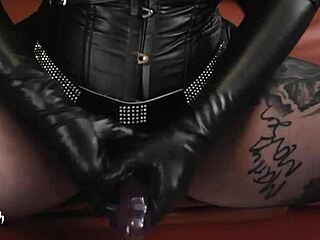 Joi Using Big Black Strapon