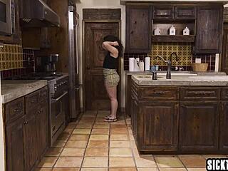 latina milf gives sloppy blowjob