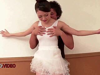 Seductive Asian Ballerina Ends Her Amazing Porn Show With Hot Creampie Finish