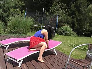 fresh air for pussy in garden