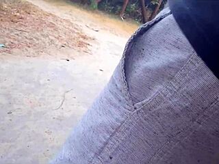 risky public handjob in park for stranger