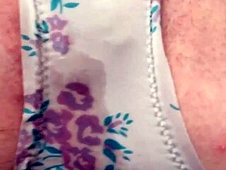 gracies wild panty pissing ends with hot cum