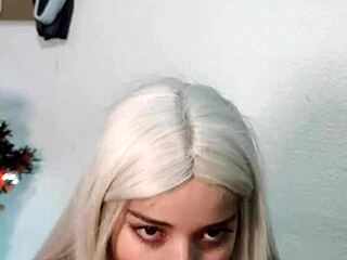 wellington cums in witch mouth after blowjob