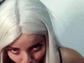 wellington cums in witch mouth after blowjob