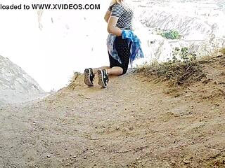 first double blowjob outdoor then cum in mouth