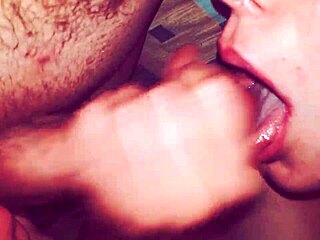 first double blowjob outdoor then cum in mouth