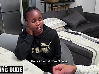 Shy Busty Black Student Got Her Tight Pussy Stretched