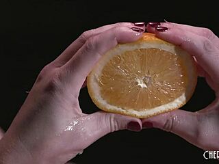 horny lilly bell juices her pussy