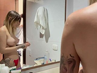 Behind the scenes with lovely latina jazmine withe and andres acosta