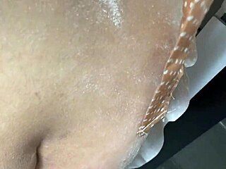 Stepmoms friend licks chocolate then gets creampie