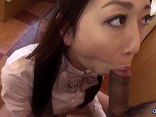 asian foot tease leads to deep cock and creampie