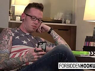 Riley fucks her step-brother hard with facial cumshot