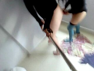 Strapon Mistress Fucks Slave With Large Dildo