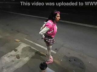 tlalpan barbie shows off big tits as tranny