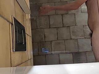 watching a mature british bisexual man showering for you