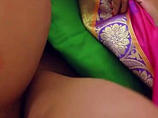 indian wife in sari meets sadhu baba