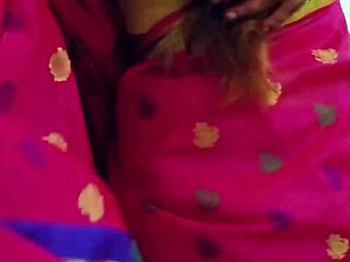 indian wife in sari meets sadhu baba