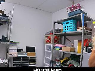 Milf shoplifter obeys officer commands