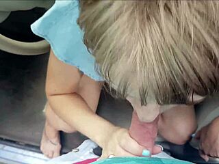 A Slender Milf Got Fucked Outdoors In Her Own Car