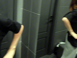 Brunette With Small Breasts Sucks After Gym