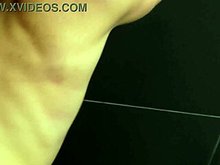 Brunette With Small Breasts Sucks After Gym