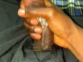 Hung teen with massive cumload