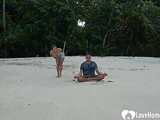 meditation on the beach ended with a blowjob