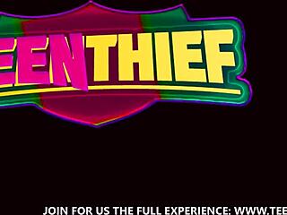 teen thieves in kinky session with friend