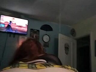 reverse cowgirl on big booty milf