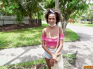 alina ali hot ebony hops in the bus for hardcore ride