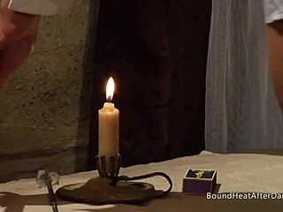 sexy handtied slave moans from madame fingering orgasm