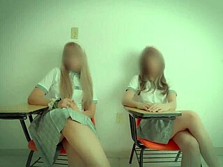 trio amateur en el salon con dos amigas calientes parte 2
