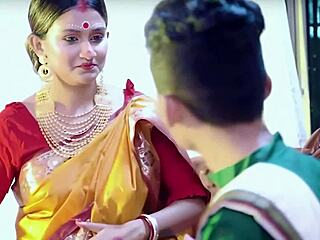 indian bengali couple shares first time sex on honeymoon night in bedroom