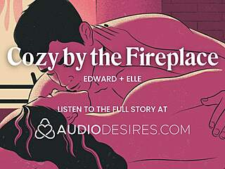 asmr audio romantic fuck with boyfriend by fireplace