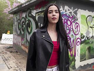 german scout fucks slim latina at first casting