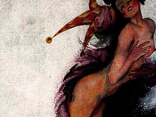 Vintage erotic drawings from antique collection